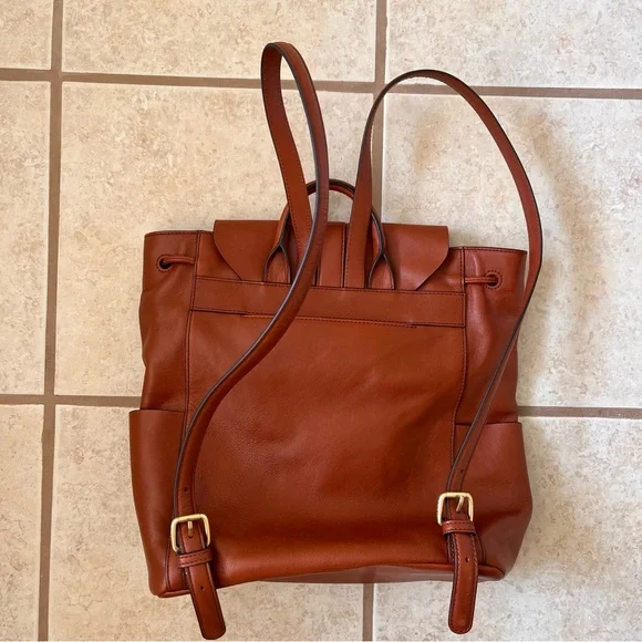 Vera Bradley Mesa Brown Big Sky Leather Backpack Bag - Picture 2 of 13